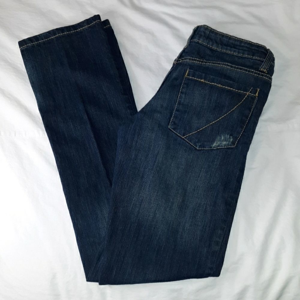 Paper Denim & Cloth Distressed Straight Leg Jeans